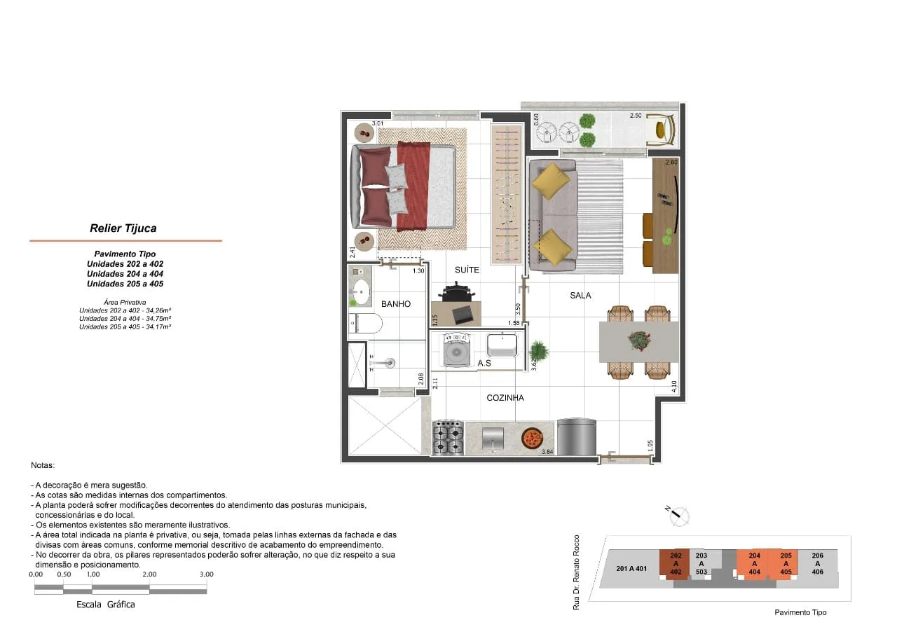 Planta 12: Relier Tijuca, apartamento de alto padrão na Tijuca, Rio de Janeiro