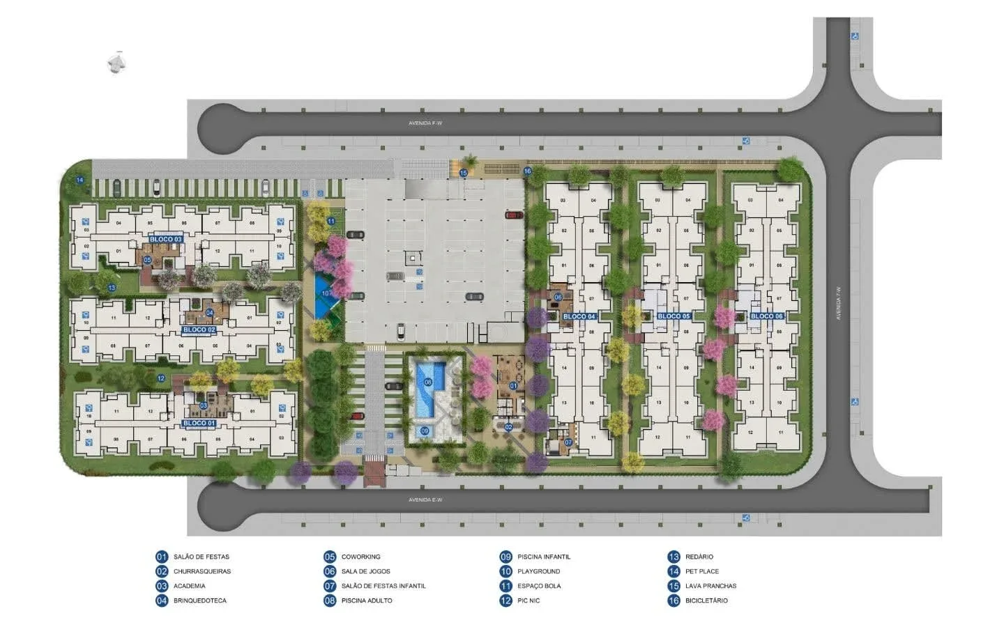 Planta 1: Orla Recreio Grumari, apartamento de alto padrão no Recreio dos Bandeirantes, Rio de Janeiro