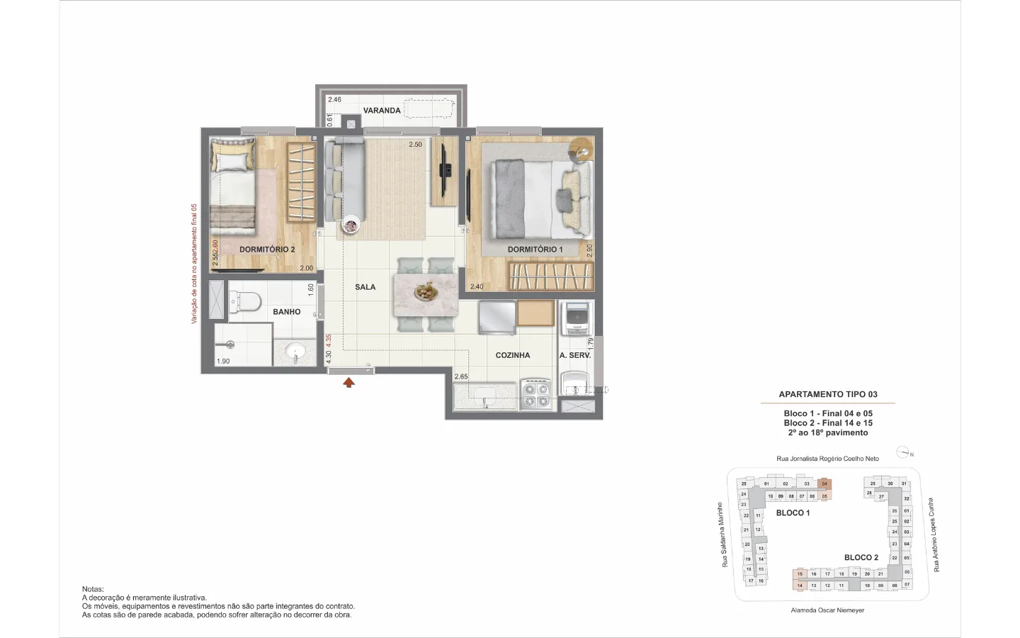 Planta 7: Orla Central , apartamento de alto padrão no Centro, Rio de Janeiro