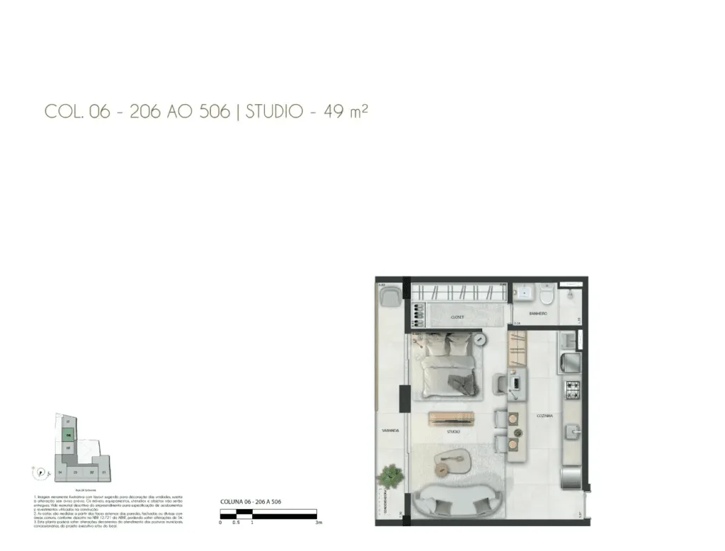Planta 8: Satamini 12, apartamento de alto padrão na Tijuca, Rio de Janeiro