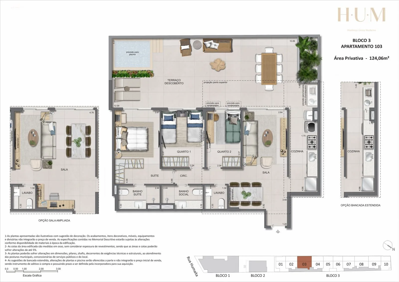 Planta 17: Hum Humaitá, apartamento de alto padrão em Outro, Rio de Janeiro