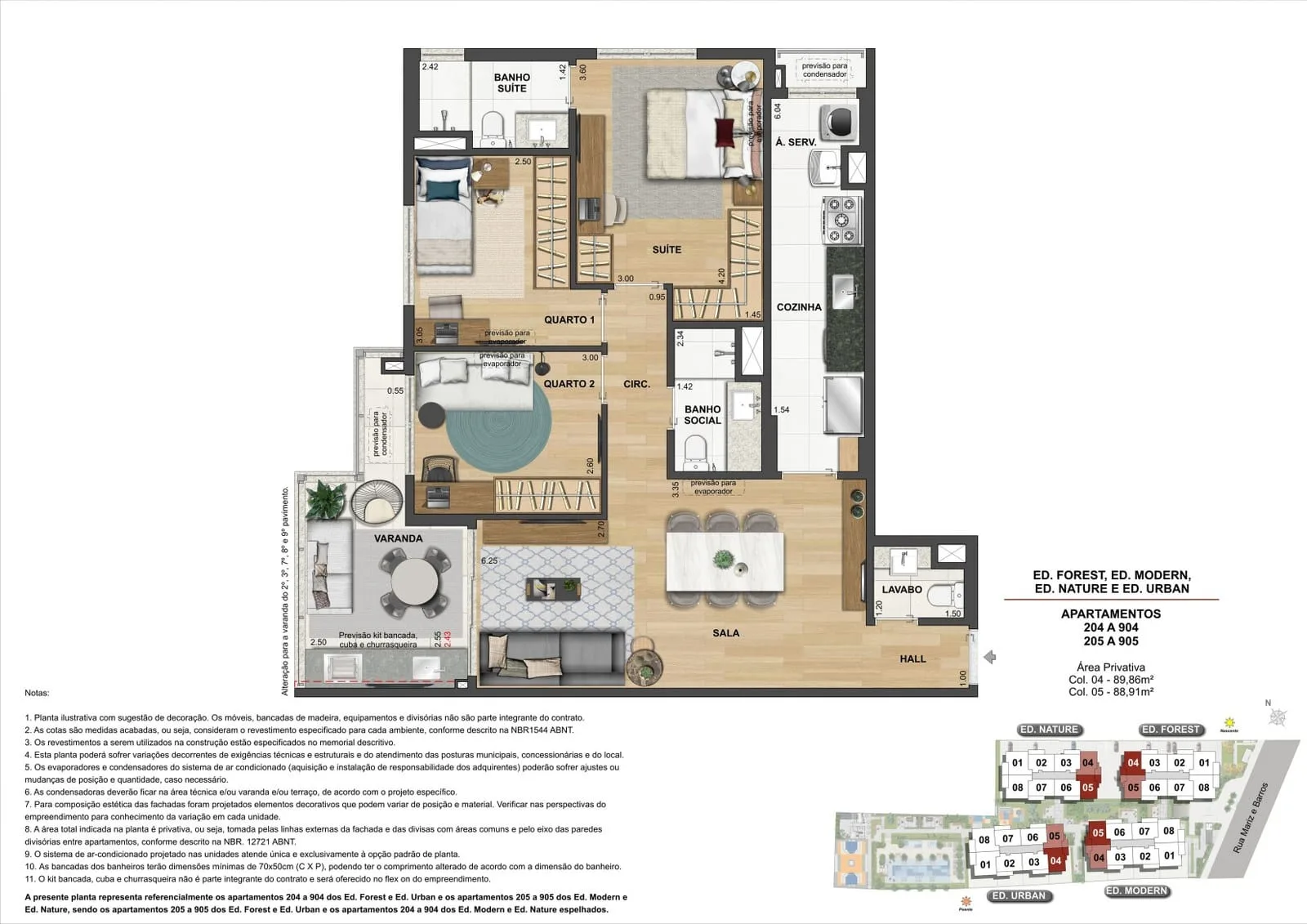 Planta 12: Atmosfera Condominium Park, apartamento de alto padrão na Tijuca, Rio de Janeiro