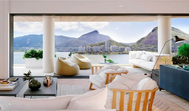 Azuis Mozak, apartamento de alto padrão na Lagoa, Rio de Janeiro (foto 4 de 13)