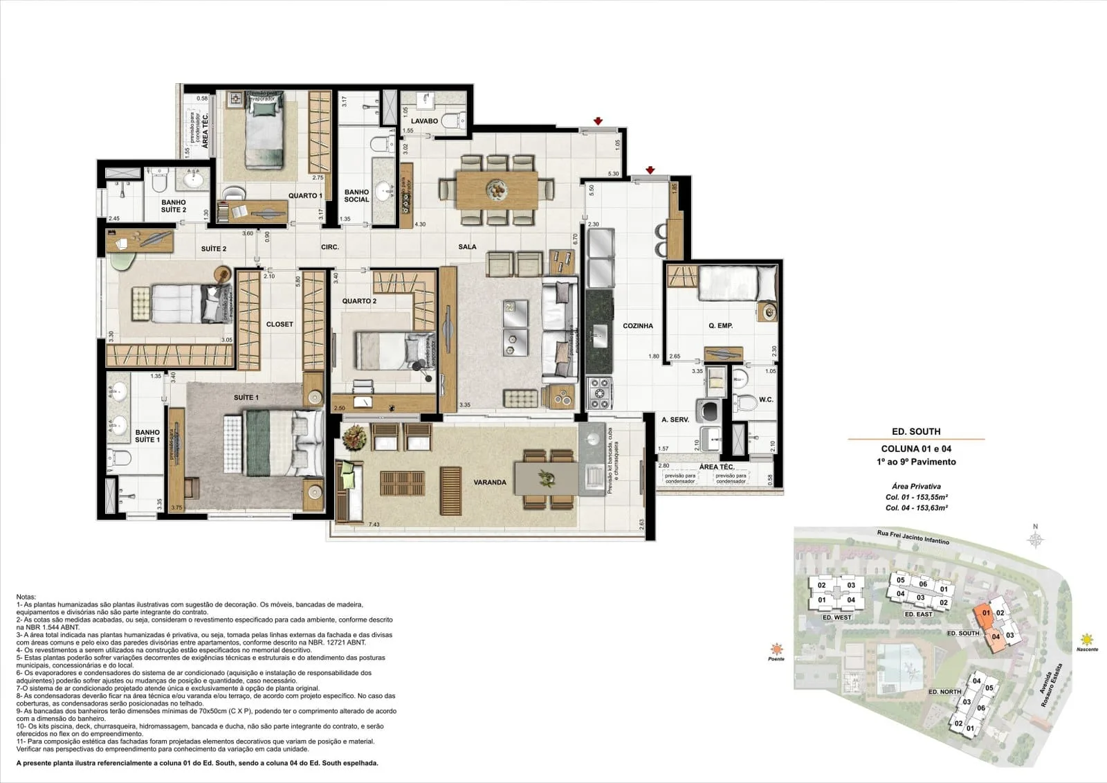 Planta 2: Latitud Barra da Tijuca, apartamento de alto padrão na Barra da Tijuca, Rio de Janeiro