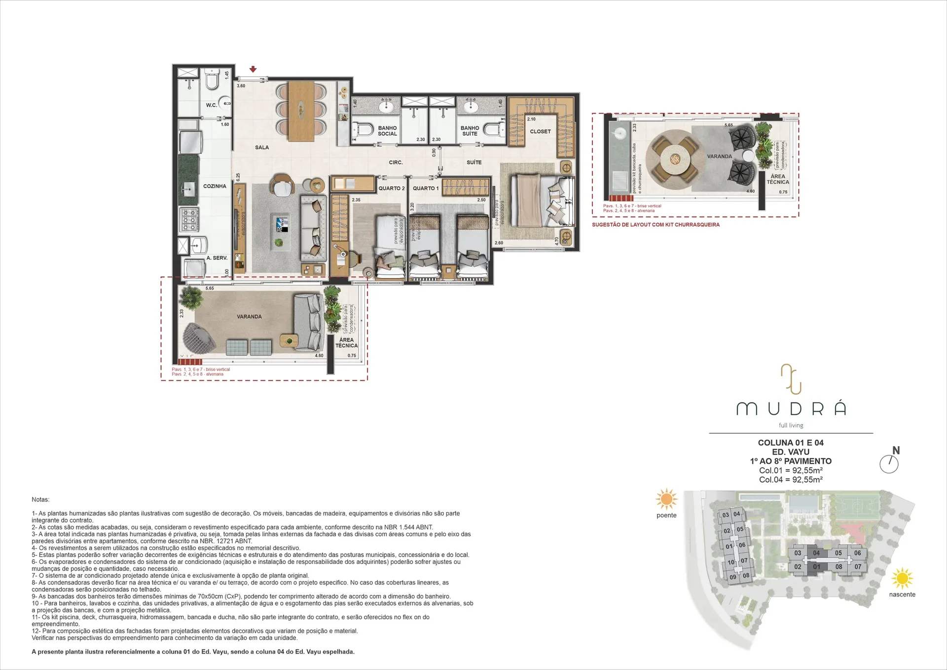 Planta 13: Barra Family Resort, apartamento de alto padrão no Recreio dos Bandeirantes, Rio de Janeiro