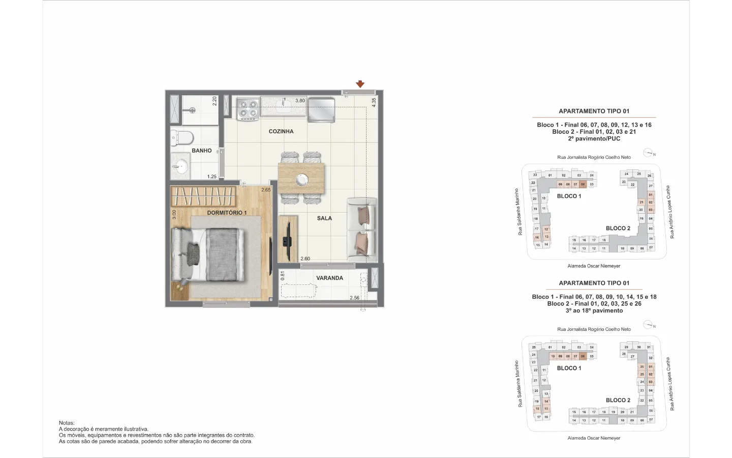 Planta 9: Orla Central , apartamento de alto padrão no Centro, Rio de Janeiro