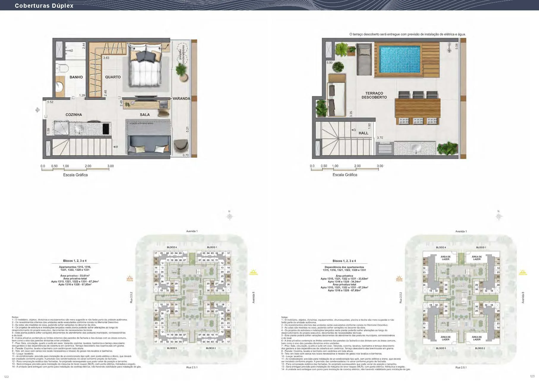 Planta 16: Arte Wave Residences, studio de alto padrão na Barra da Tijuca, Rio de Janeiro
