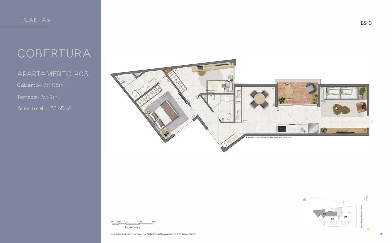 Planta 19: Villa Mozak, apartamento de alto padrão no Leblon, Rio de Janeiro
