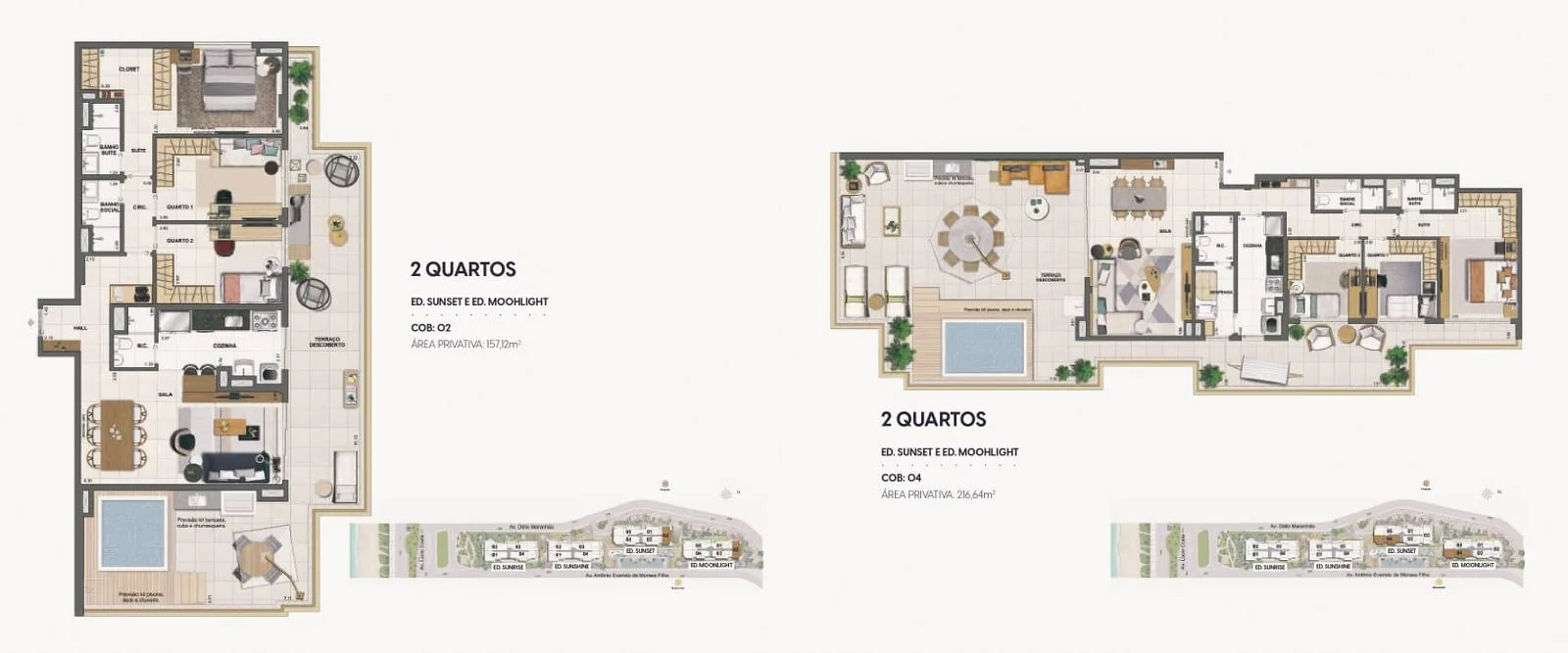 Planta 15: Wave By Yoo Barra, apartamento de alto padrão na Barra da Tijuca, Rio de Janeiro