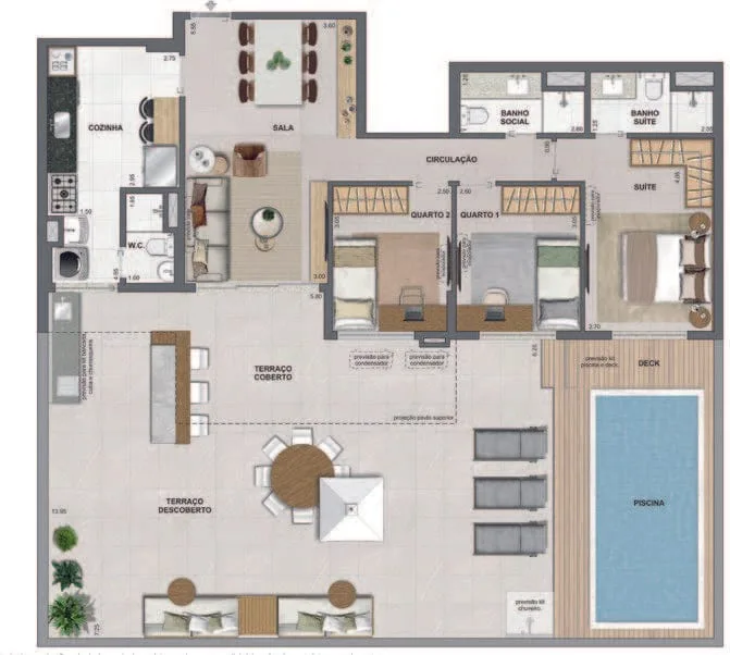 Planta 4: Iconyc By Yoo, apartamento de alto padrão em Botafogo, Rio de Janeiro
