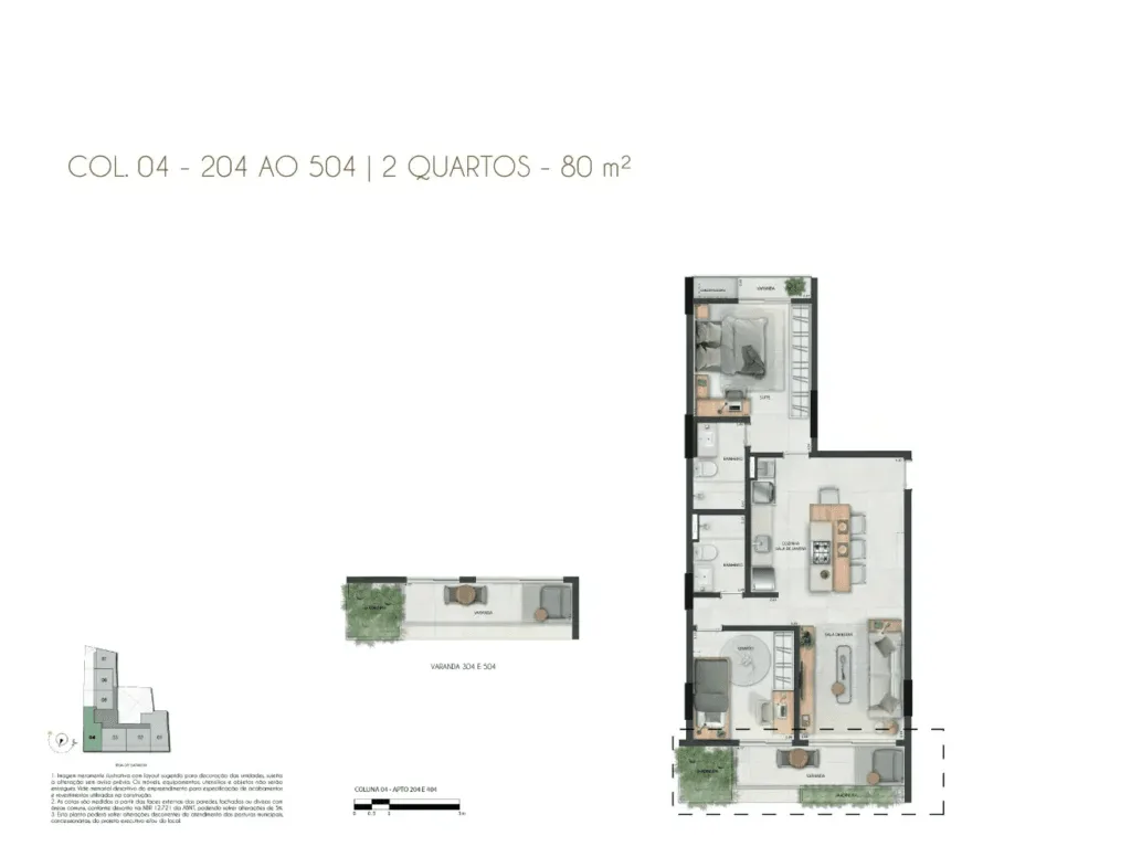 Planta 4: Satamini 12, apartamento de alto padrão na Tijuca, Rio de Janeiro