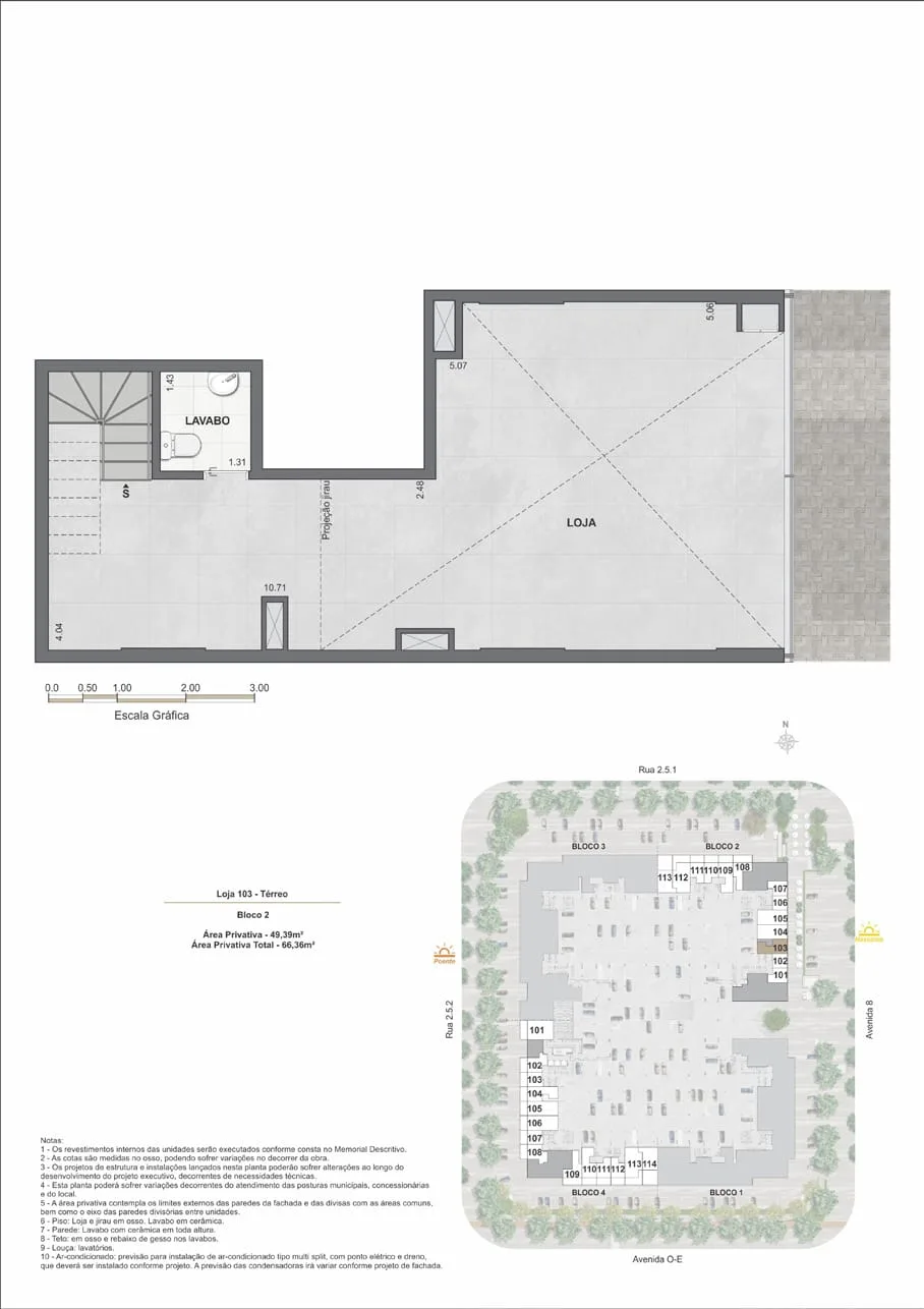 Planta 7: Arte Design Residencial, studio de alto padrão na Barra Olímpica, Rio de Janeiro