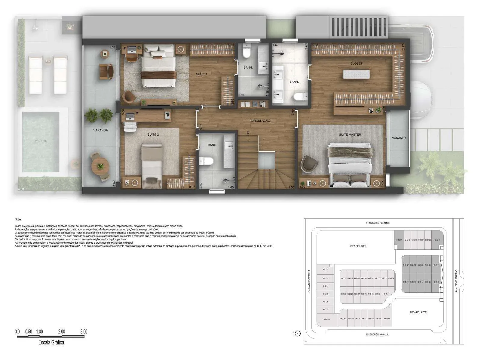 Planta 4: Barra Home Design, casa de alto padrão na Barra da Tijuca, Rio de Janeiro