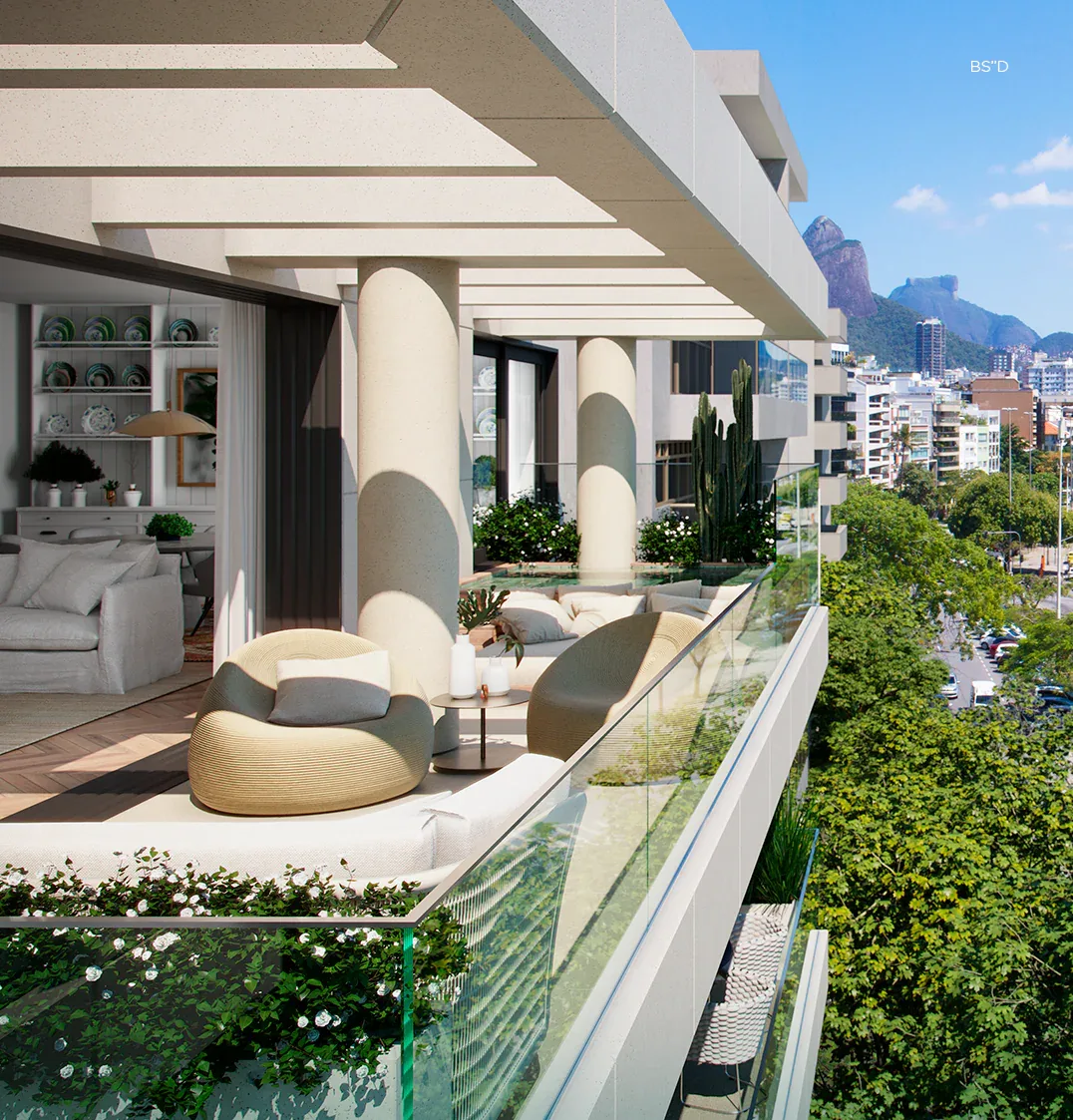 Azuis Mozak, apartamento de alto padrão na Lagoa, Rio de Janeiro (foto 2 de 13)