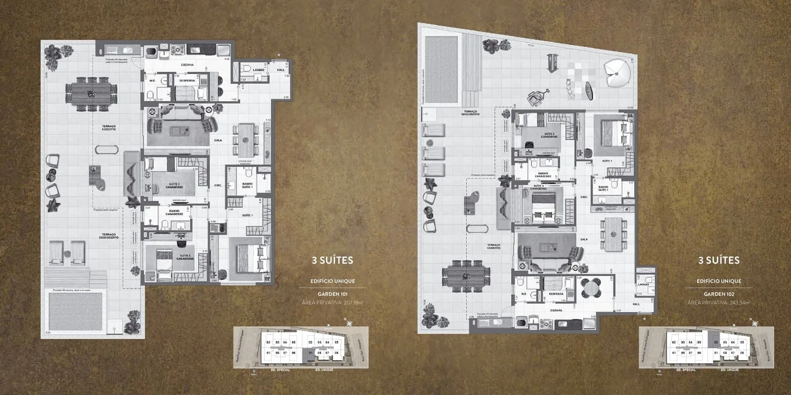 Planta 3: Easy Botafogo, apartamento de alto padrão em Botafogo, Rio de Janeiro