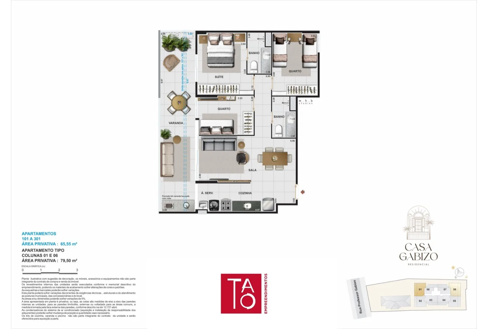 Planta 11: Casa Gabizo Residencial, apartamento de alto padrão na Tijuca, Rio de Janeiro
