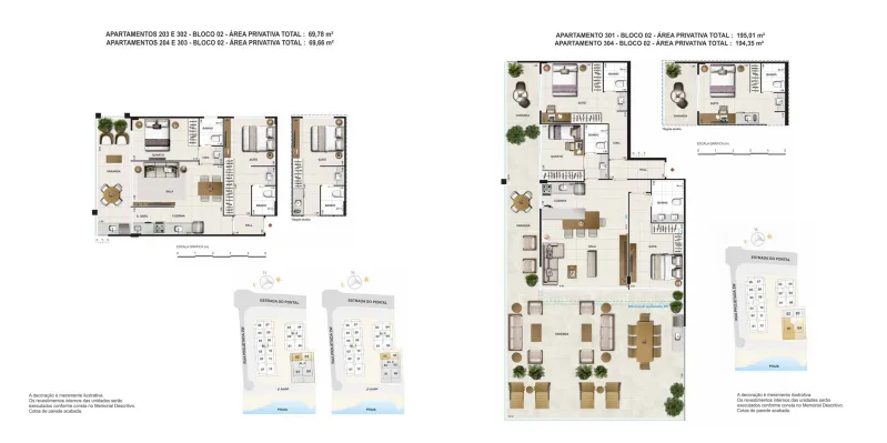 Planta 16: Las Ventanas Residencial, apartamento de alto padrão no Recreio dos Bandeirantes, Rio de Janeiro