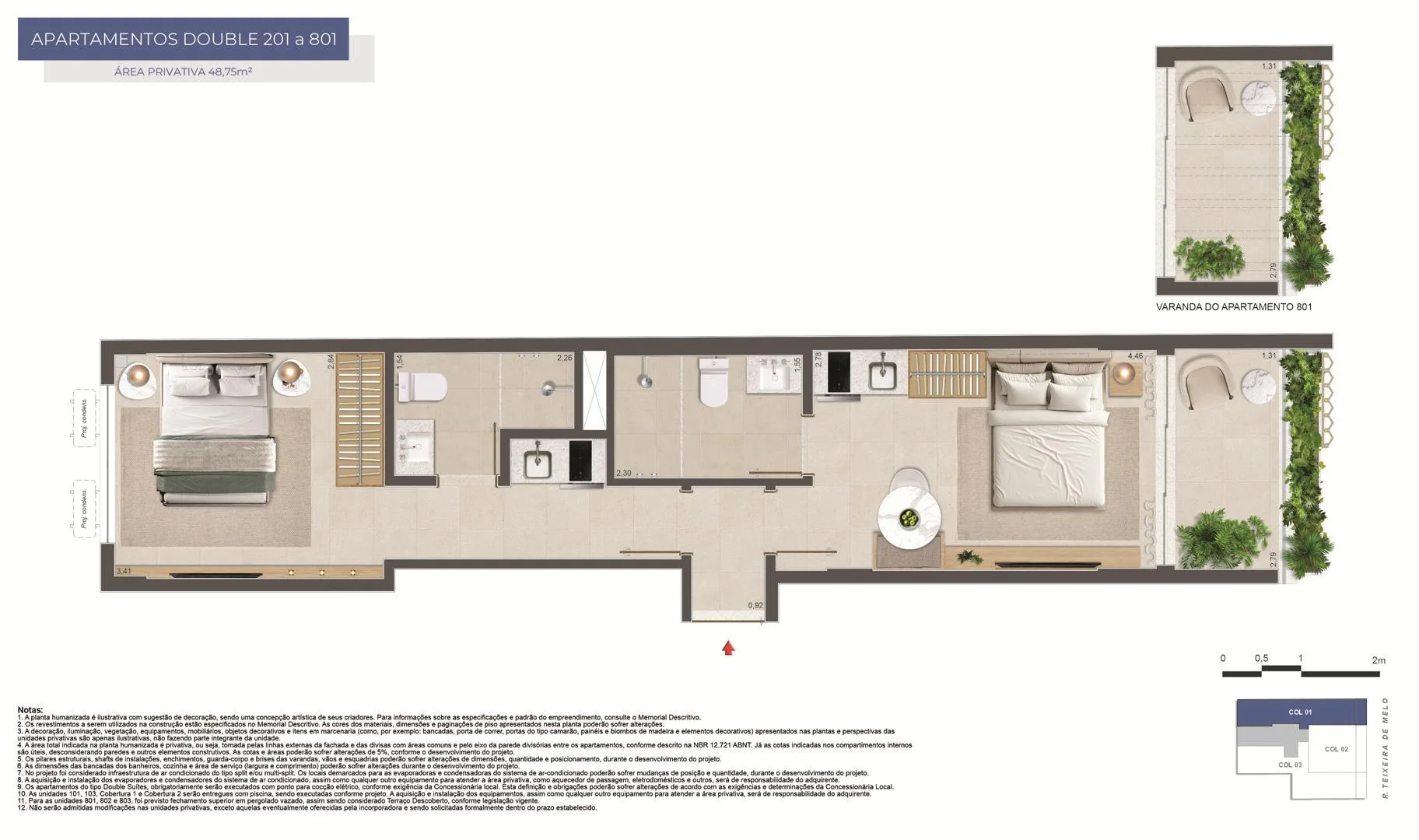 Planta 4: Mare Ipanema, apartamento de alto padrão em Ipanema, Rio de Janeiro