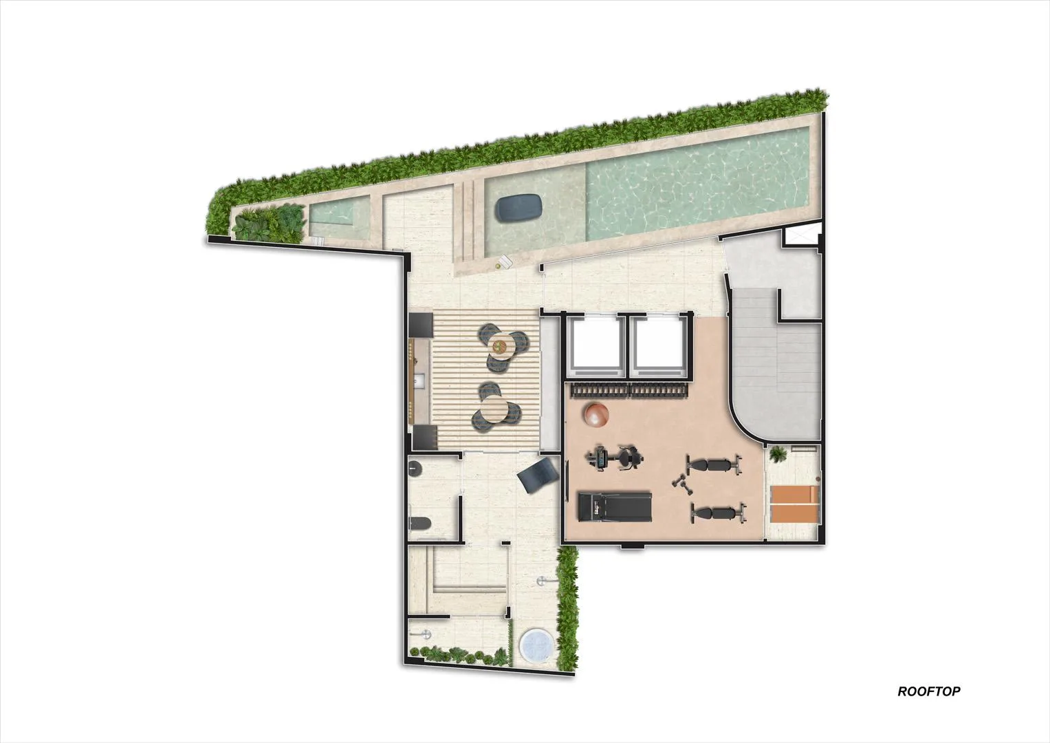 Planta 21: Dias Ferreira Leblon Studios, studio de alto padrão no Leblon, Rio de Janeiro