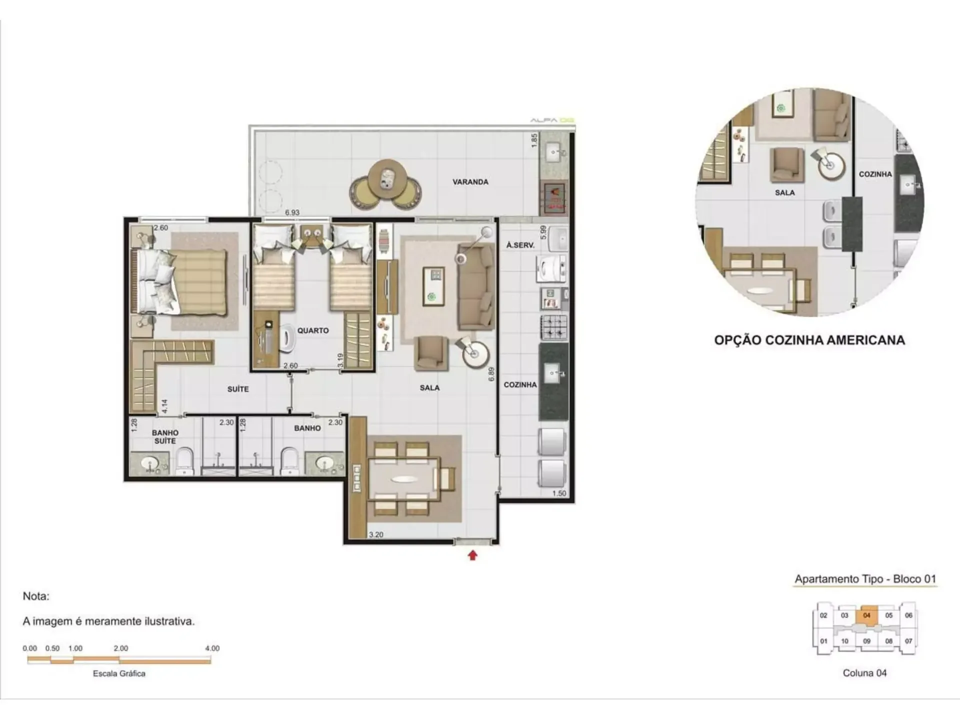 Planta 10: Village Vert Freguesia, apartamento de alto padrão em Outro, Rio de Janeiro