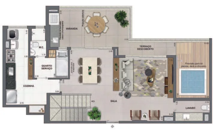 Planta 25: Iconyc By Yoo, apartamento de alto padrão em Botafogo, Rio de Janeiro
