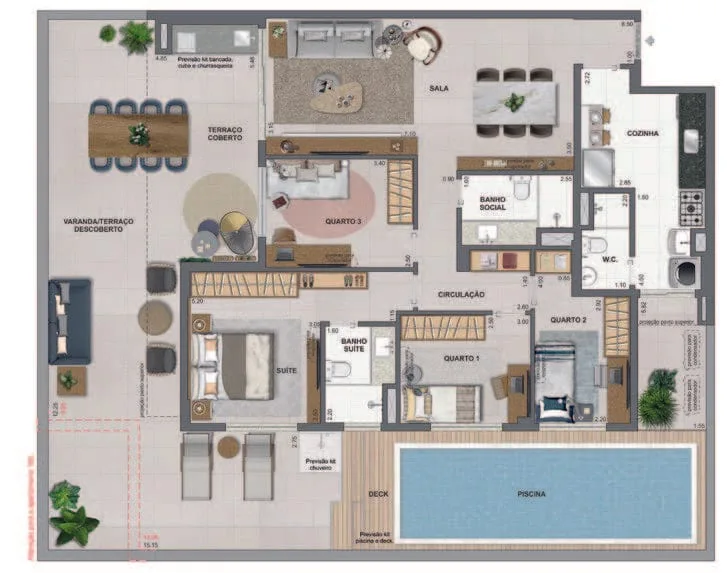 Planta 6: Iconyc By Yoo, apartamento de alto padrão em Botafogo, Rio de Janeiro