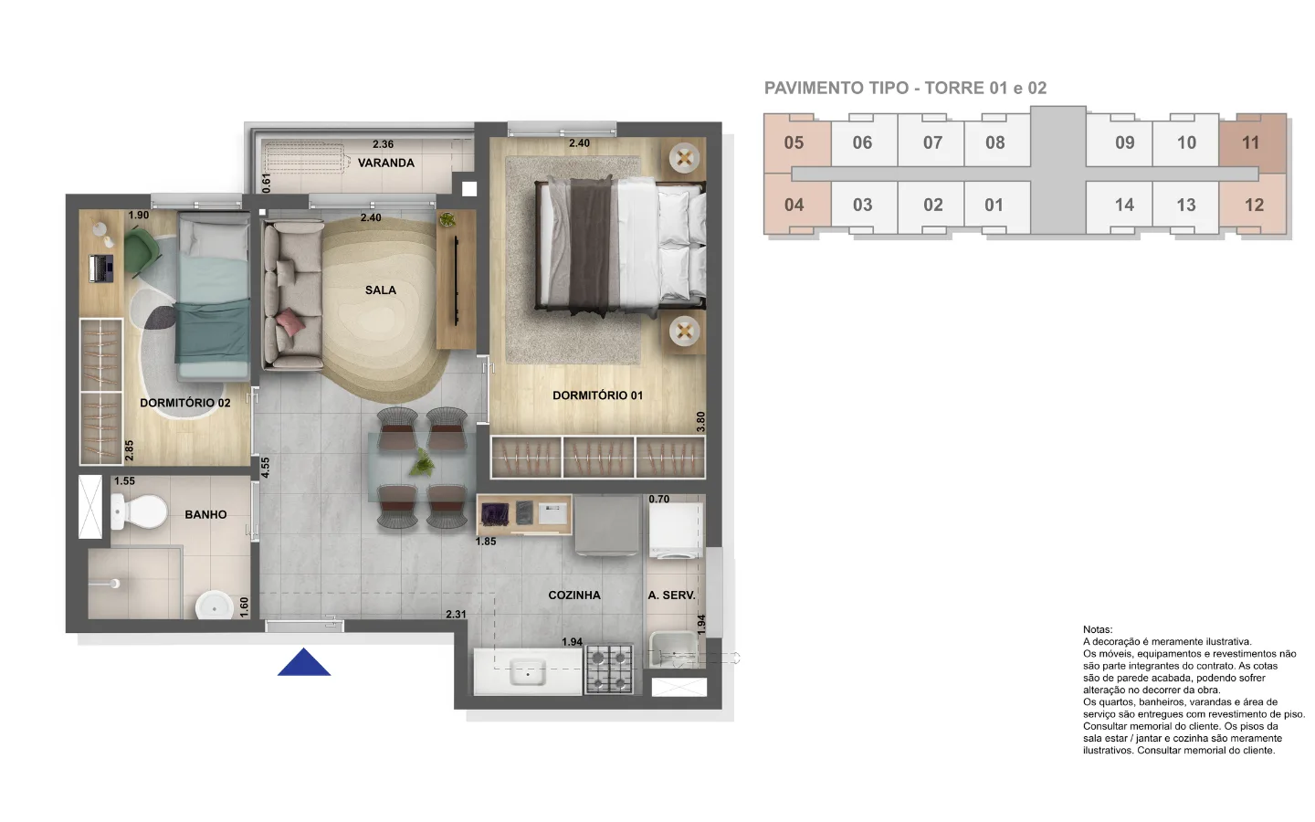 Planta 4: Parque Piedade, apartamento de alto padrão em Outro, Rio de Janeiro