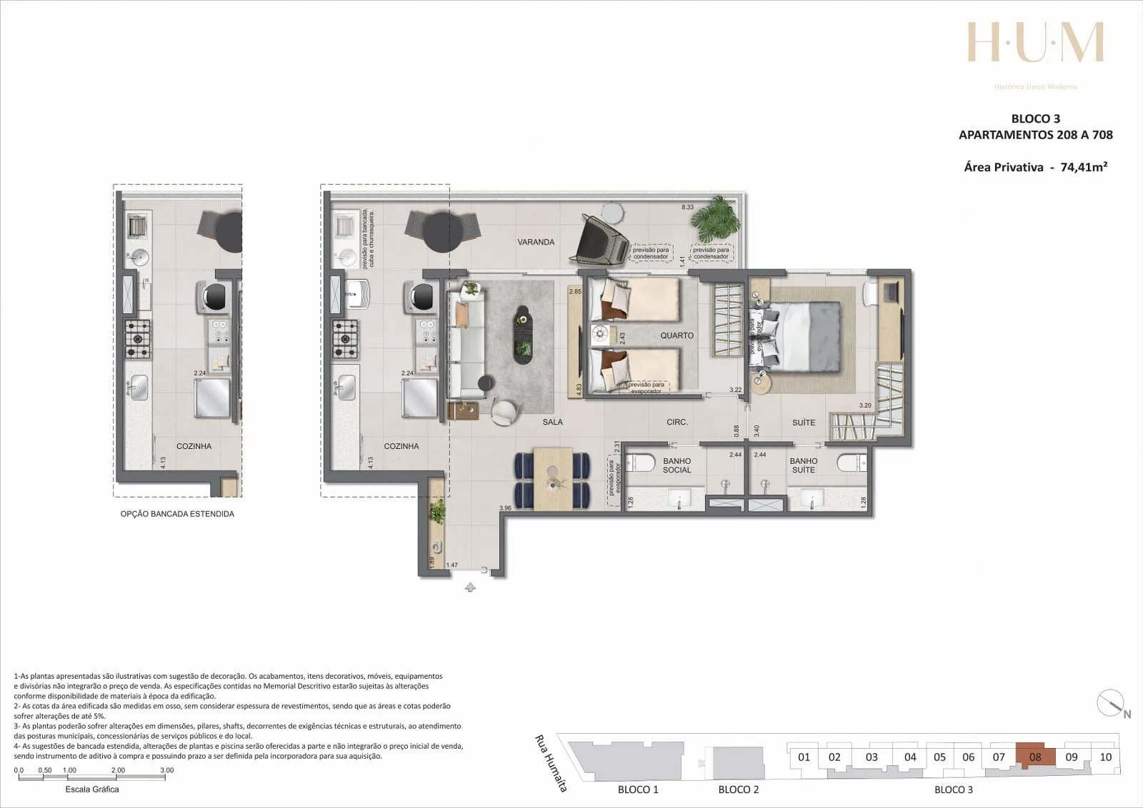 Planta 11: Hum Humaitá, apartamento de alto padrão em Outro, Rio de Janeiro